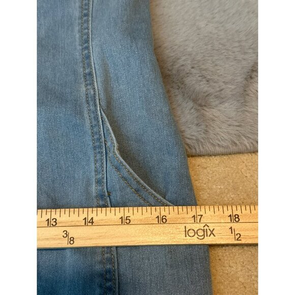 Nichole Lynel Denim Off Shoulder Sweetheart Neckline Puff Sleeve Mini Dress NWT - Picture 8 of 14